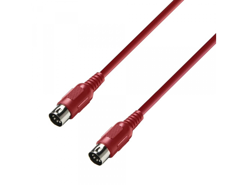 ADAM HALL K3MIDI0075RED Kabel midi 0,75 m czerwony